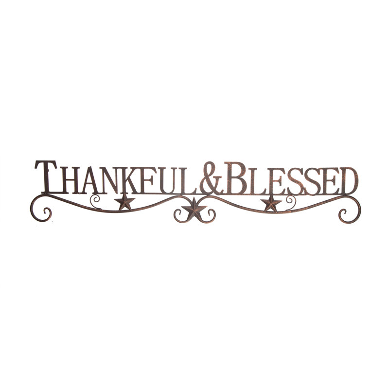 Décoration décorative «Thankful and Blessed»