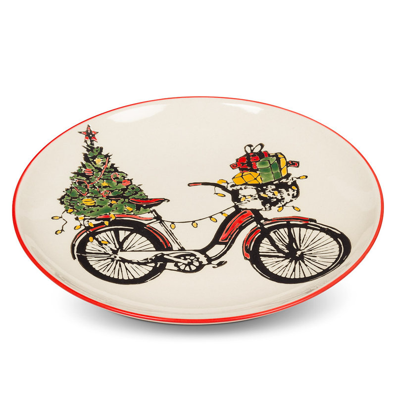 Bicycle Cake 8" Dessert Plate