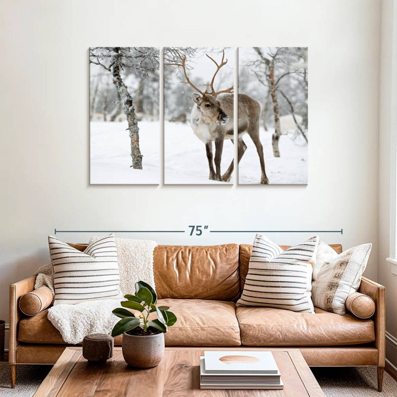 Brampt Lapland Reindeer, 36" H x 57" W