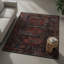 Tapis décoratif rétro à motif floral Claret-419880660
