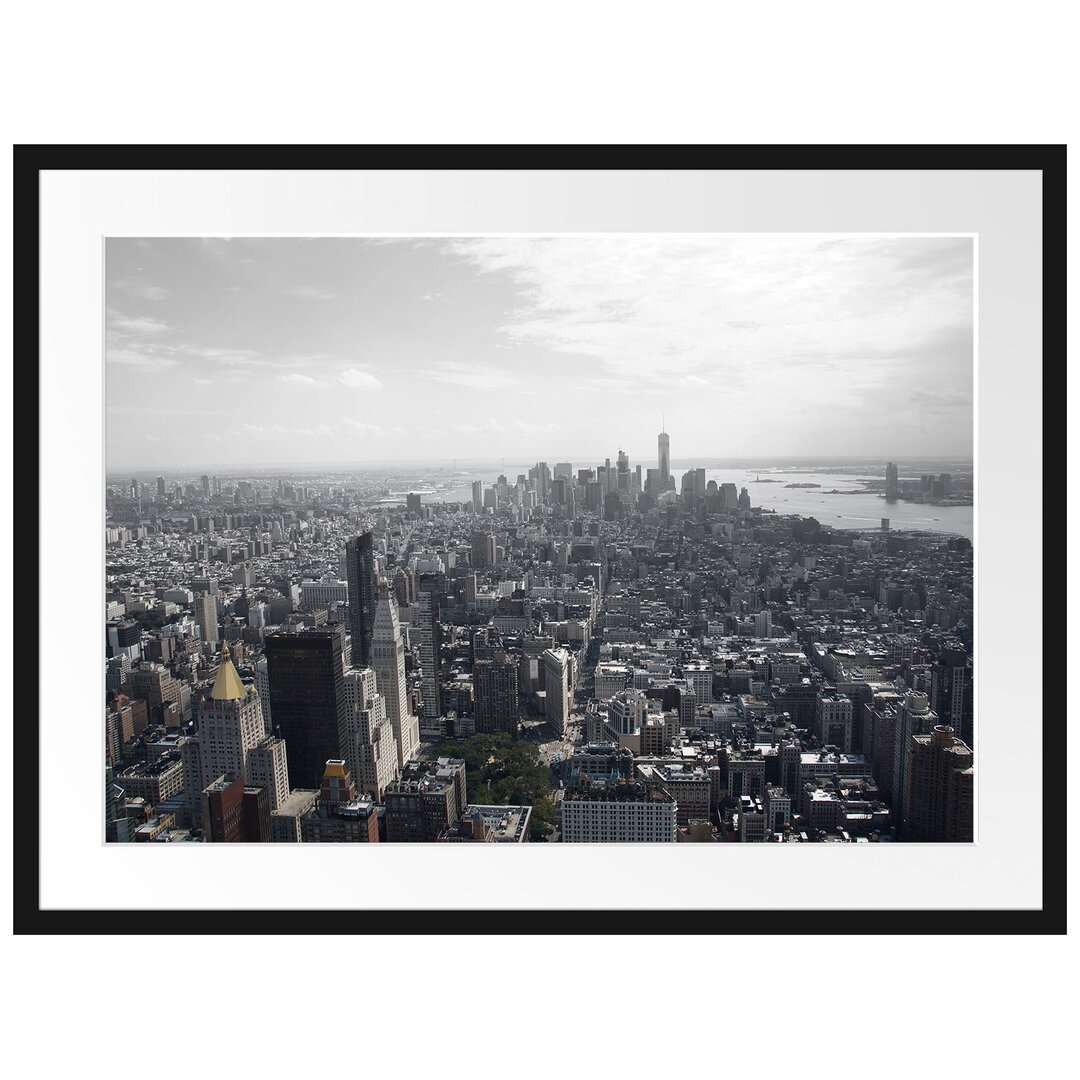 Gerahmtes Poster New York City Panorama