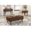 1pc Storage Cocktail Table Walnut Finish Tambour Doors 2x Shelves Modern Living Room Furniture