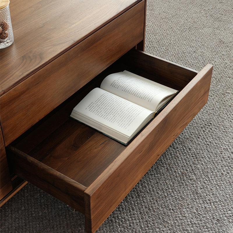 Simple modern rectangular storage coffee table, 24.57" H x 55.12" L x 27.56" W