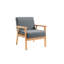 Lin gris 70 po et chaise avec 2 coussins décoratifs, style attrayant, 70 po, thème classique