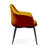 Teegan 19'' H Upholstered Metal Armchair-438107533-490794346