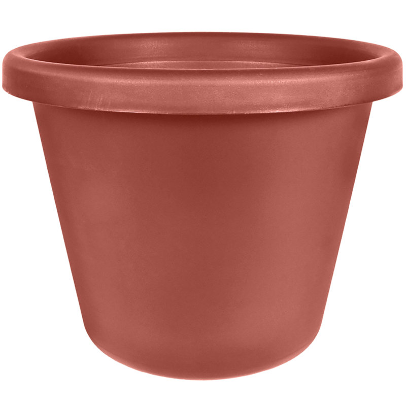 Pot Planter, 19.25" H x 24" W x 24" D, Clay, 4