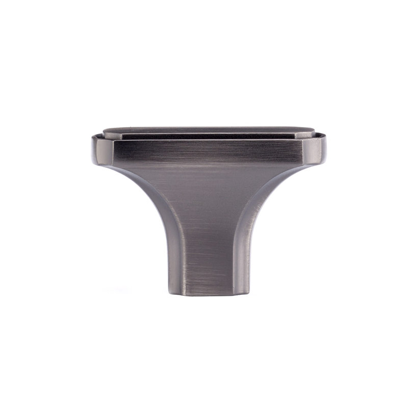 Expression Rectangle Knob, Antique Nickel