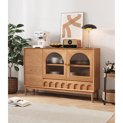 Buffet en bois massif de style scandinave