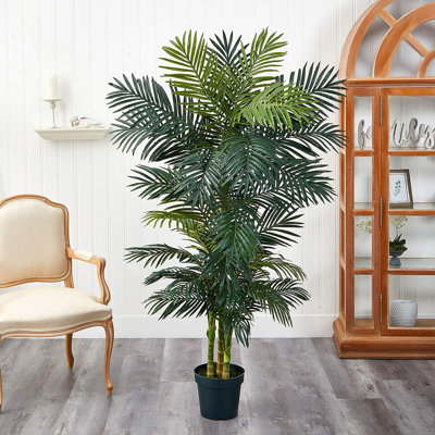 Primrue 78'' Faux Palm Tree in Pot & Reviews | Wayfair