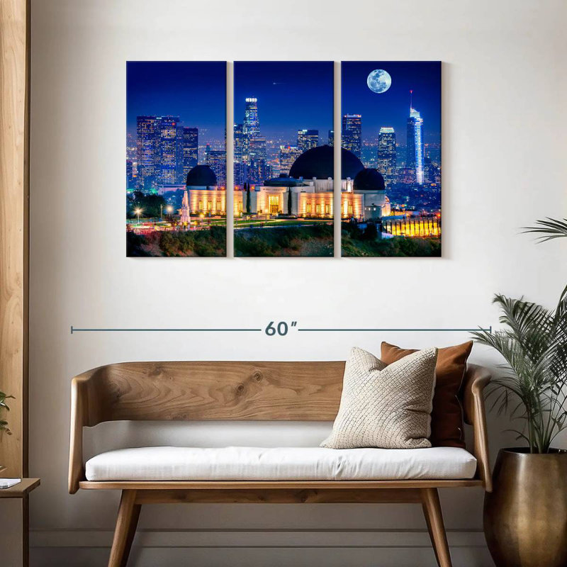 Sebbie Griffith Park Observatory, 28" H x 45" W