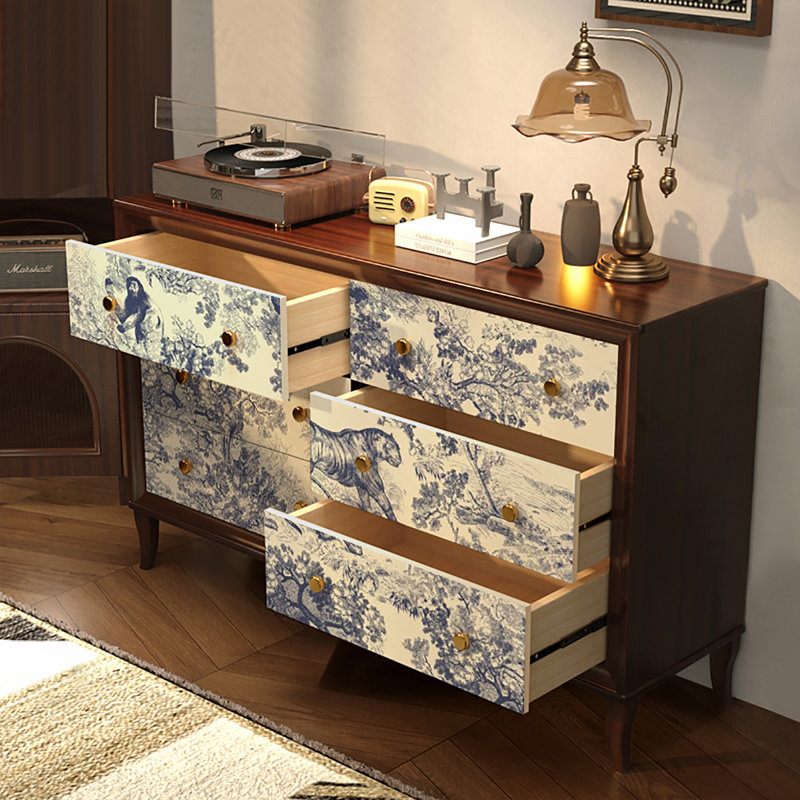 Armoire de rangement rétro style américain