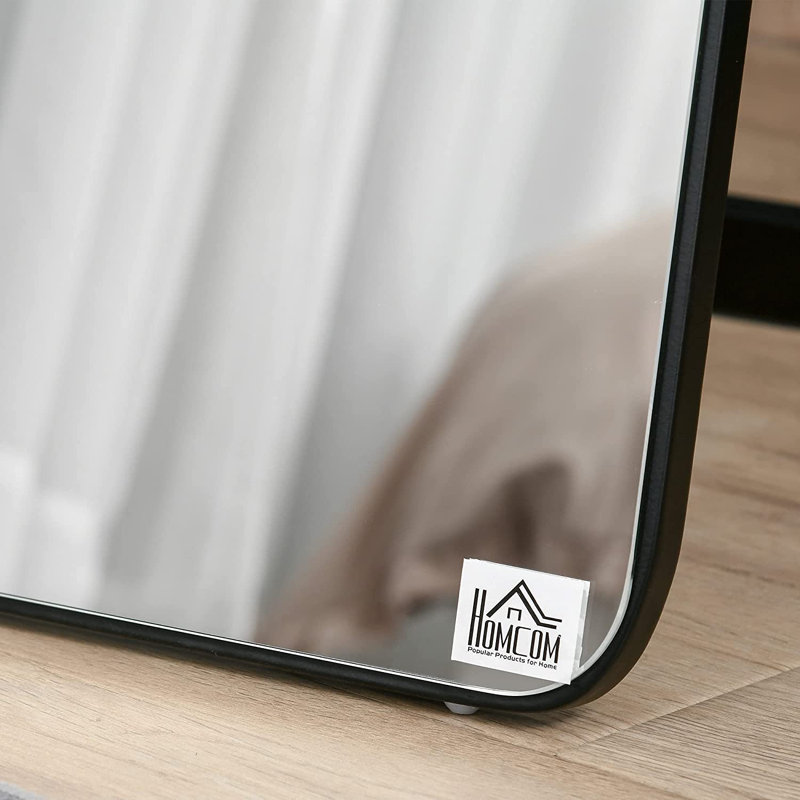 Solid Wood Rectangle Floor Mirror