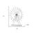 Zeinoun 22" Off White Metal Multi Light Bedside LED Table Lamp With Off White Globe Shade