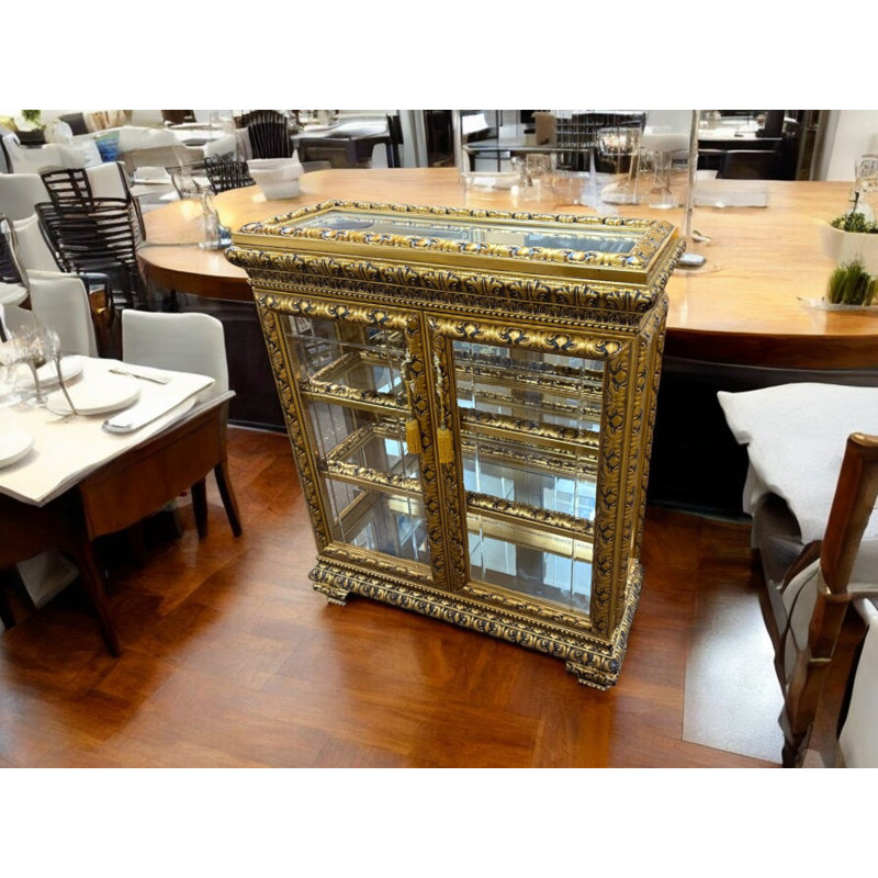 Abriona Solid Wood Curio Cabinet