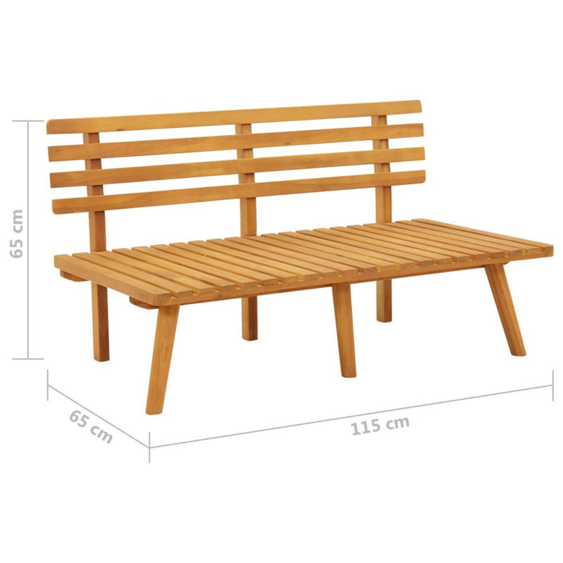 Banc de jardin en bois Saliba