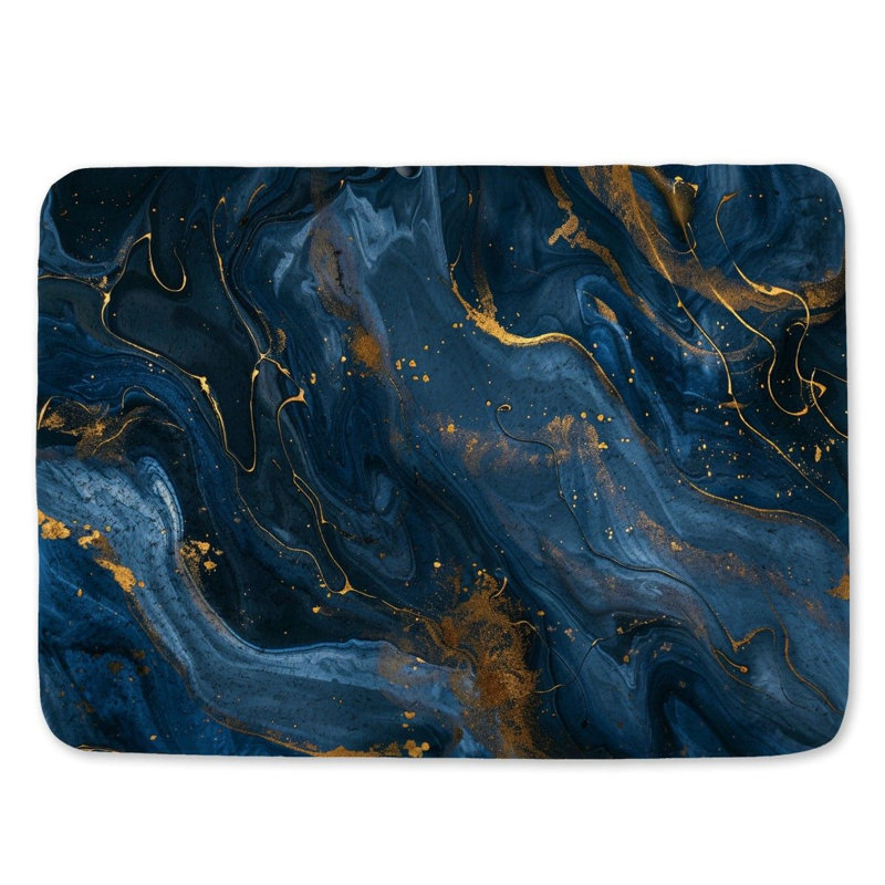 Benaim Microfiber / Microsuede Bath Mat, 17" W x 24" L