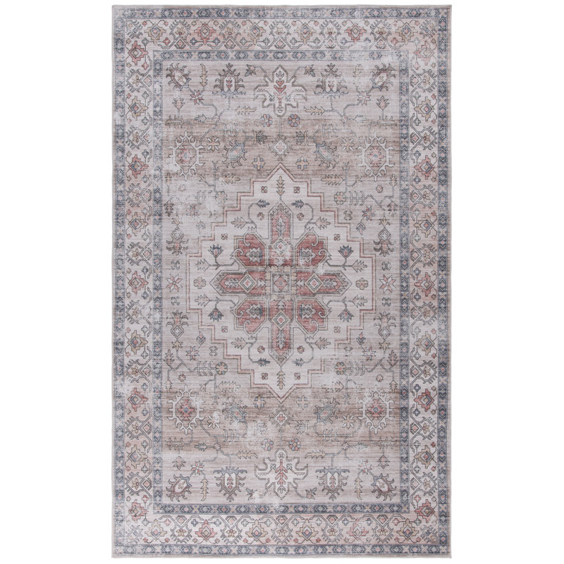 Tapis sud-ouest lavable à la machine Maritess, Rectangle 4 pi x 6 pi