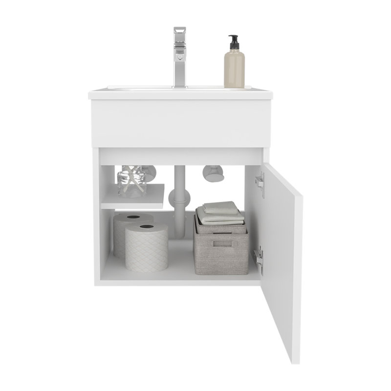Évier de coiffeuse Newell, Blanc