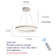 Jetset 3 -Light Drum LED Pendant with Crystal Accents