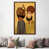 Classic Brown Wood Framed Canvas selected