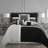 Natalia GrayWhite/Black Microfiber 7 Piece Comforter Set-71210011-35062080