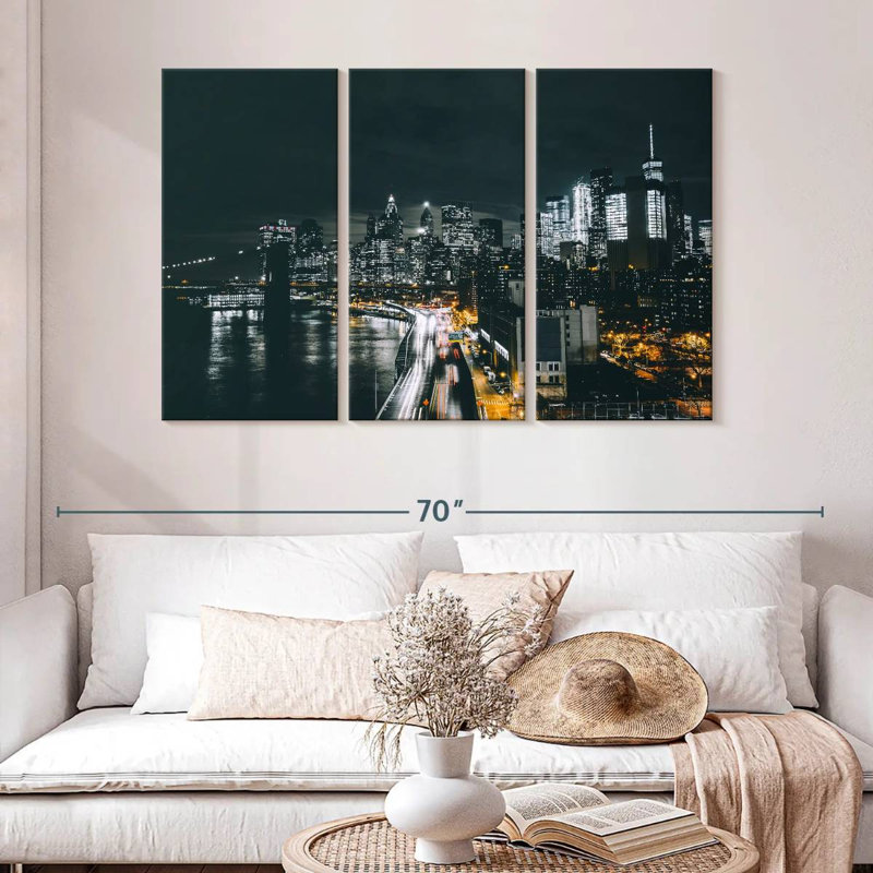 Sirci Late Night Manhattan NY, H 32 po x l 50 po