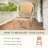 2 Piece 4" Thick Chair Cushion Indoor and Outdoor Seat / Back Cushions with Straps-381203181