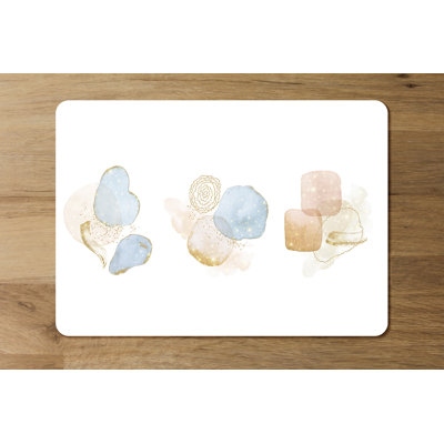 Drandell Wood Abstract Rectangle Placemat