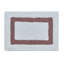 Ensemble de tapis pour salle de bain 2 pièces 100% coton 2370 g / m² Broshouse, tapis de salle de bain touffeté ultra moelleux, super absorbant certifié OEKO-TEX®, réversible, lavable à la machine, confort semblable au spa, blanc / rose-1897437774-1922298097