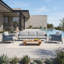 Mobilier de jardin en aluminium Avel, chaise, canapé une place