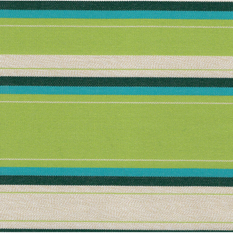 Outdoor Bench Seat Cushion, Lime Stripe, 2" H x 68" W x 39" D