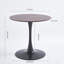 Table de salle à manger ronde, table de salle à manger de cuisine pour 2 à 4 personnes avec plateau en panneau de fibres à densité moyenne et base à piédestal, table de bout Mid-Century-1890639953-1890639958-1890639961
