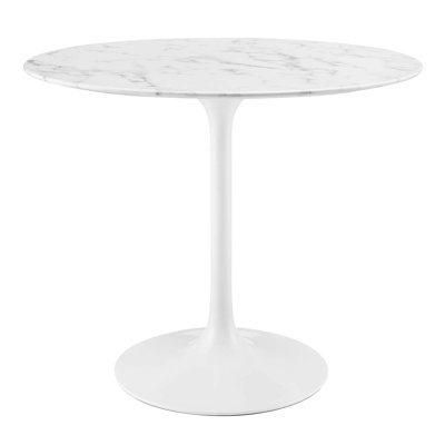 Modway Lippa Oval Artificial Marble Dining Table