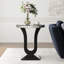 Plateau de table en verre noir Marieliz