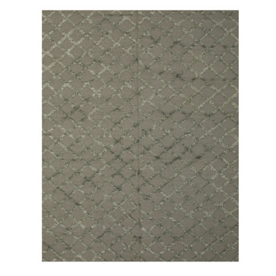 Moffett Dark Gray Hand Knotted Wool & Viscose Area Rug