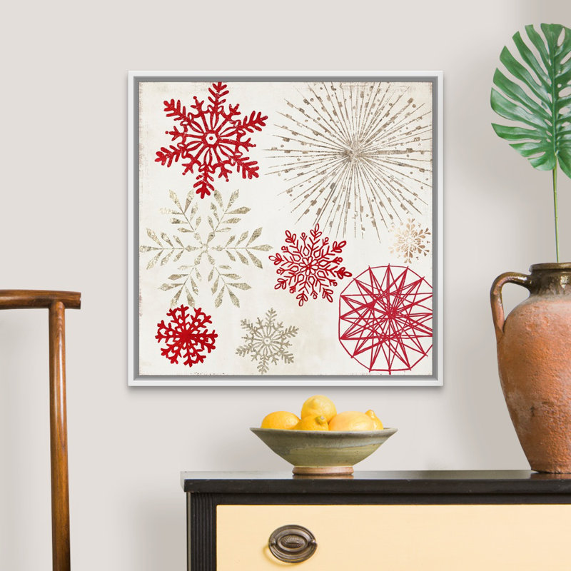 «Merry Christmas Sparkles», reproduction d'art sur toile, H 26 po x l 26 po x P 1,75 po, Cadre blanc