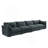 Super Large Wide And Deep Seat Sofa Couch For 4 Persons, 4 Seater Sofa With Storage Pull Out Drawer Under Each Seat, 4-Seat Oversized Sofa ,Chenille-626120984