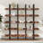 5 Tier Bookcase With Metal Frame, Open Book Display Shelf, Vintage Industrial Bookshelf, MDF Board Storage Organizer Rack-668331915