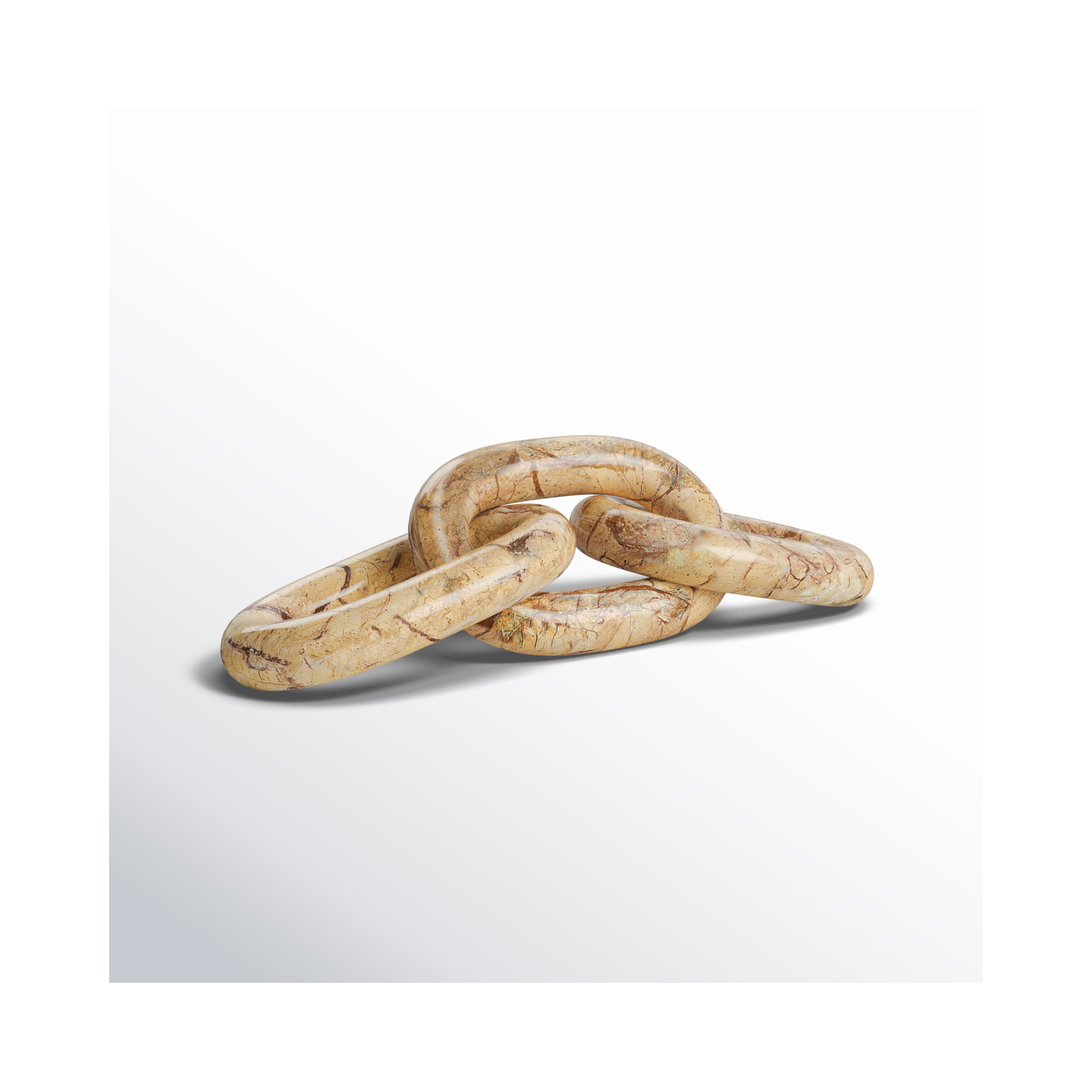 Ocarina Marble Chain Link, Forest Brown