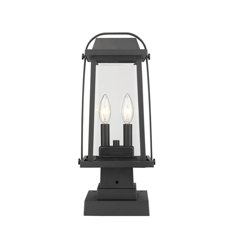 Luminaire suspendu à 2 lumières Sisto, Noir