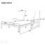 Méridienne double d'extérieur avec dossier réglable 5 positions, structure en bois et coussins amovibles pour terrasse, bord de piscine et jardin Trexm-1496247862