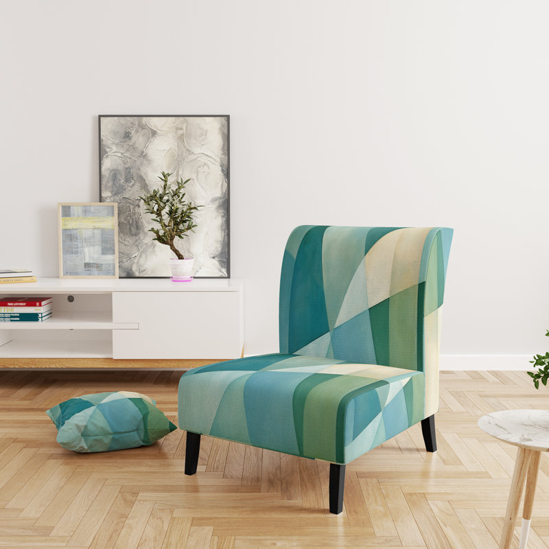 Fauteuil de chambre rembourré moderne Green Green