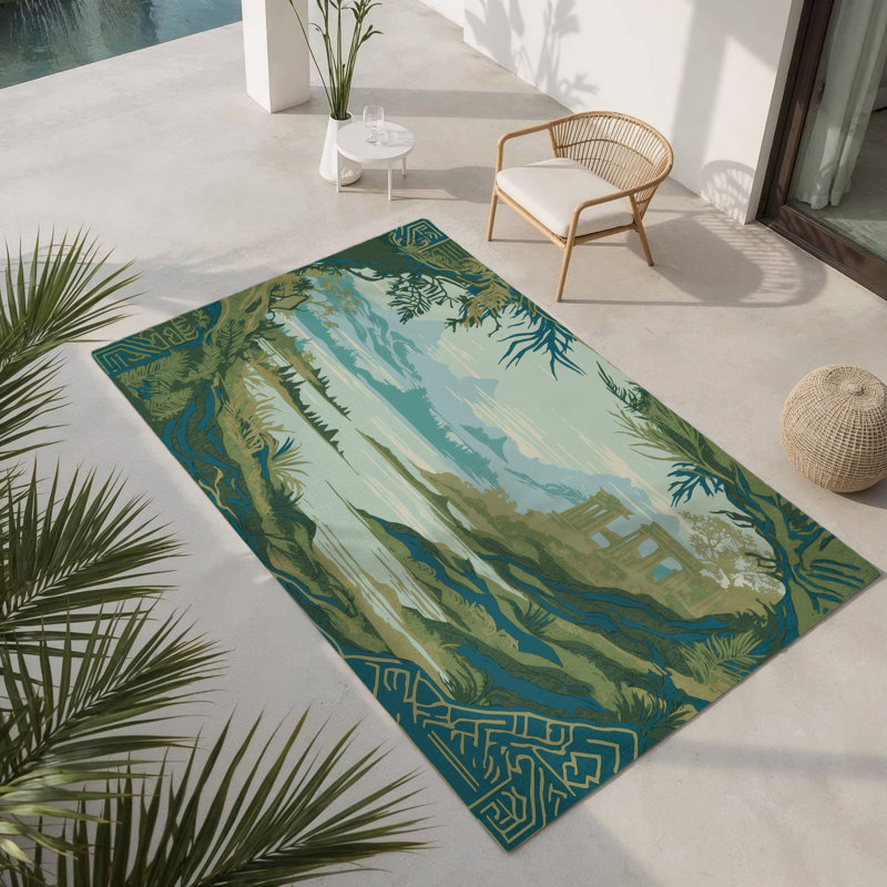 Tapis intérieur et extérieur Courage Insignia, Rectangle 1 pi 6 po x 2 pi 6 po