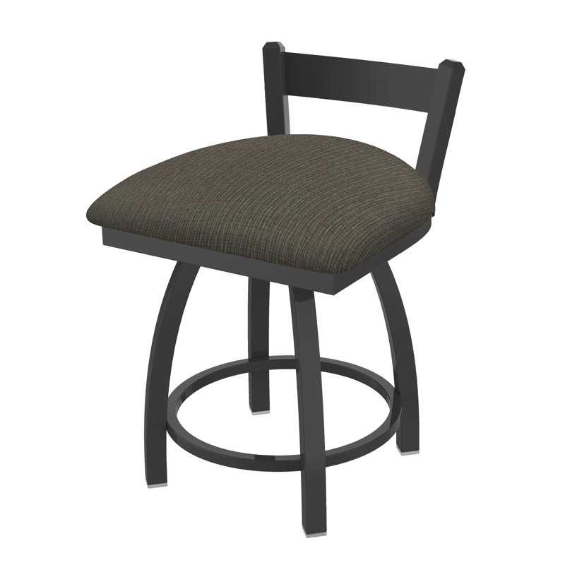 Tabouret de coiffeuse en métal Catalina, Étain, Tissu - graphique calice