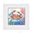 Oceana Crab White Framed Print Wall Art