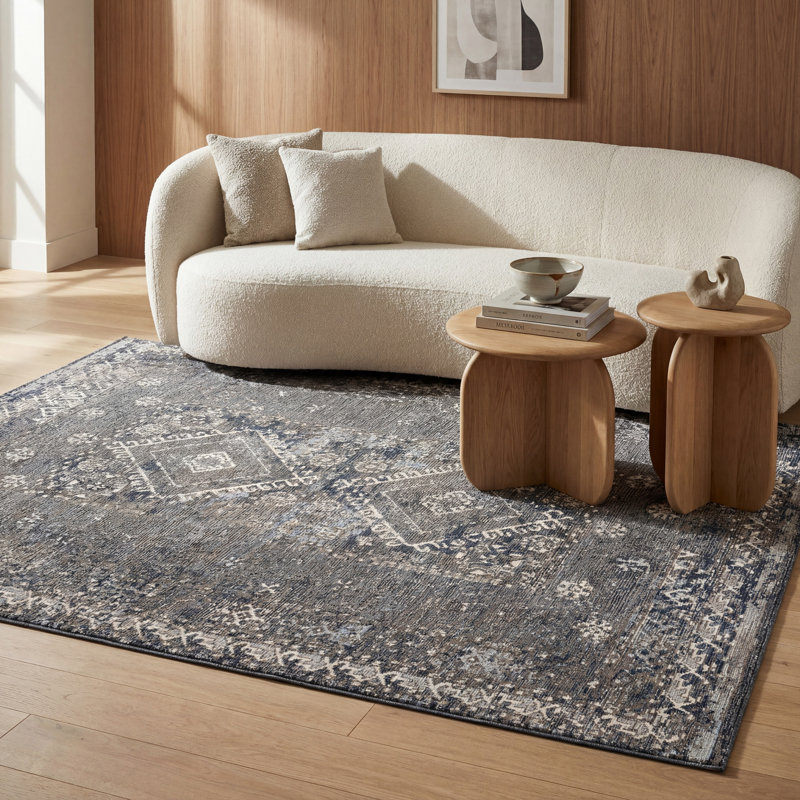  Liorisse Indoor/Outdoor Traditional Area Rug, Color, Rectangle 7'6" x 9'6"
