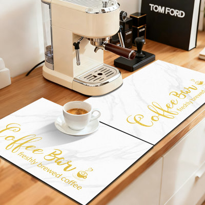 Noise-Reducing Water-Absorbing Coffee Mat