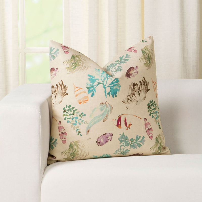 Coussin Galapagos, H 16 po x l 16 po