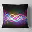 Lignes multicolores emmêlées - Coussin décoratif imprimé abstrait-89823889-29366466