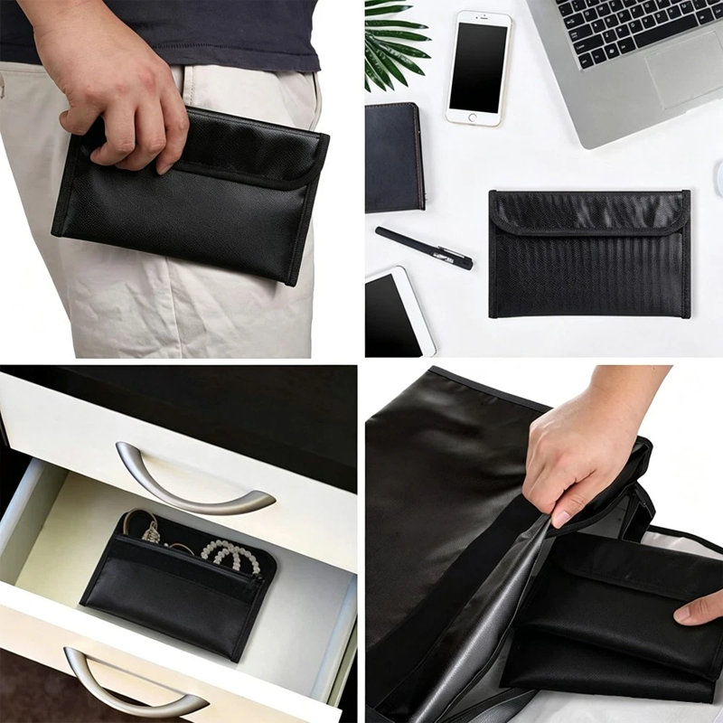 Petit sac ignifuge 7,8 x 4,5 pouces